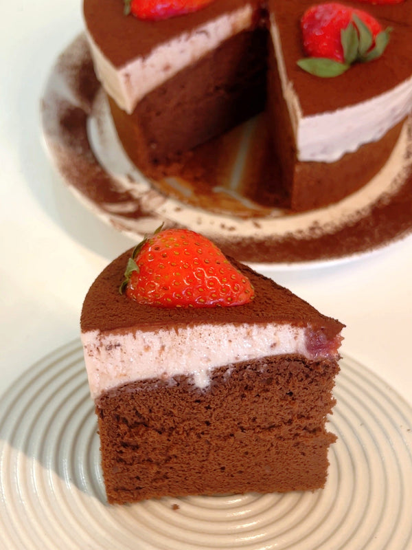 Chocolate Strawberry Mousse Cake